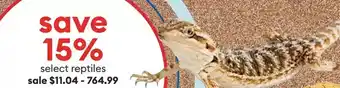 Petsmart Select reptiles offer