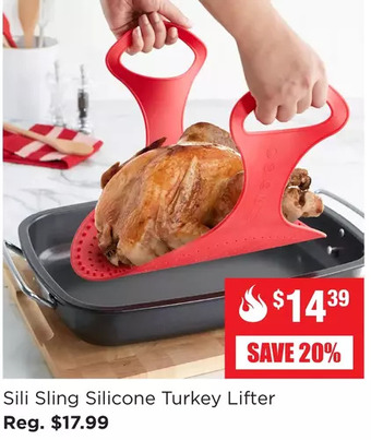 Kitchen Stuff Plus Sili sling silicone turkey lifter offer