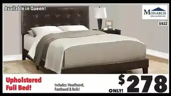 Surplus Furniture Brown full bed offer