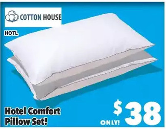Surplus Furniture Hotel comfort pillow set offer