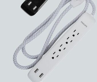 Princess Auto Surge protector with 2 usb ports offer