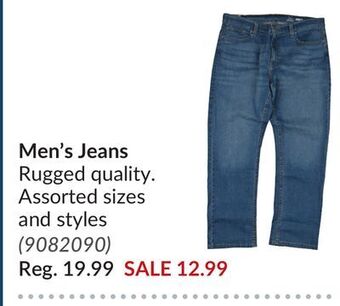 Princess Auto Men's jeans offer