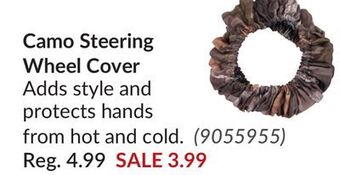 Princess Auto Camo steering wheel cover offer