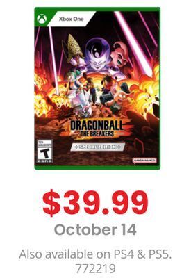 GameStop Dragon ball the breakers special edition offer