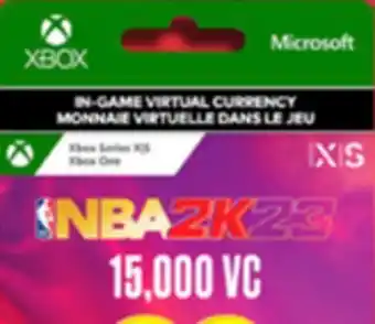 GameStop Xbox nba 2k23 virtual currency - 15,000 vc offer