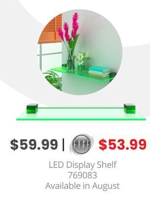 GameStop Biogenik led display shelf offer