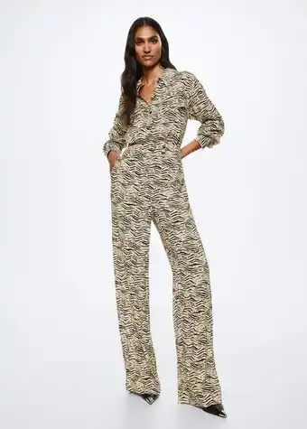 Mango Animal print jumpsuit offer