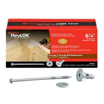Lowe's Fastenmaster #0 silver thrulok structural wood screws offer