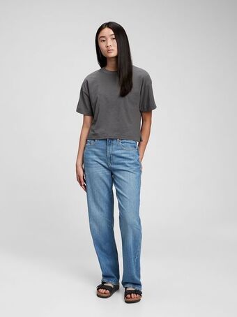 Gap Teen 100% organic cotton boxy crop t-shirt offer