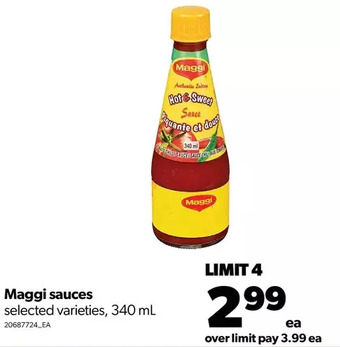 Real Canadian Superstore Maggi sauces offer