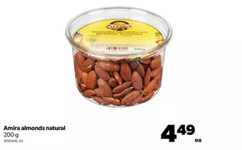 Real Canadian Superstore Amira almonds natural offer