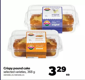 Real Canadian Superstore Crispy pound cake offer