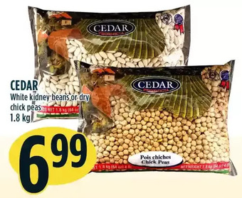 Marché Adonis Cedar white kidney beans or dry chick peas offer