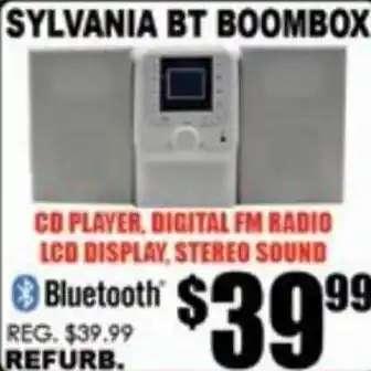TechSource Sylvania BT Boombox offer