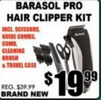 TechSource Barasol Pro Hair Clipper Kit offer
