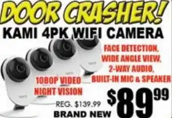 TechSource Kami 4pk Wifi Camera offer