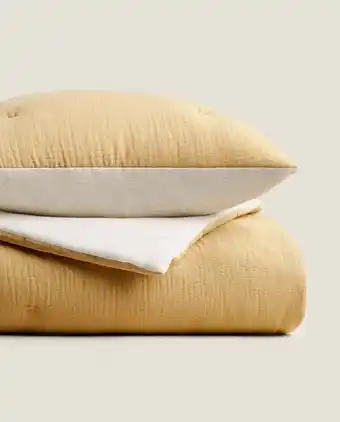 ZARA HOME Chiffon and cotton jersey quilt offer