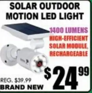 TechSource Solar Outdoor Motion LED Light offer