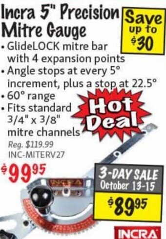 Incra 5" Precision Mitre Gauge