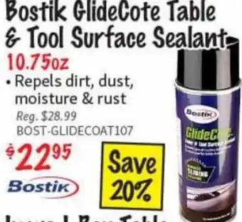 Bostik GlideCote Table & Tool Surface Sealant 10.75oz