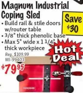KMS Tools Magnum Industrial Coping Sled offer