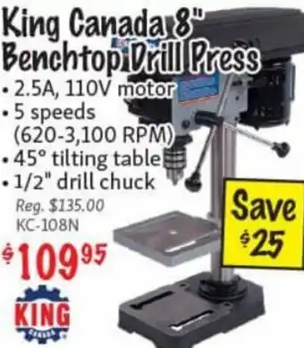 Magnum Canada 8" Benchtop drill Press