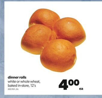 Real Canadian Superstore Dinner rolls, 12's offer