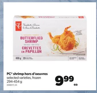 Real Canadian Superstore Pc® shrimp hors d'oeuvres, 294-454 g offer