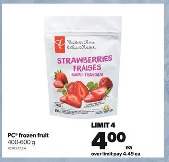 Real Canadian Superstore Pc® frozen fruit, 400-600 g offer