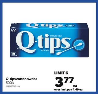 Real Canadian Superstore Q-tips cotton swabs, 500's offer