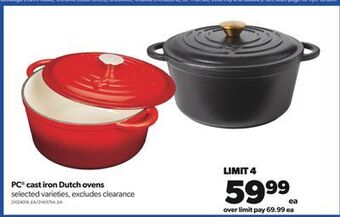 Real Canadian Superstore Pc® cast iron dutch ovens offer