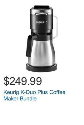 Costco Keurig k-duo plus coffee maker bundle offer