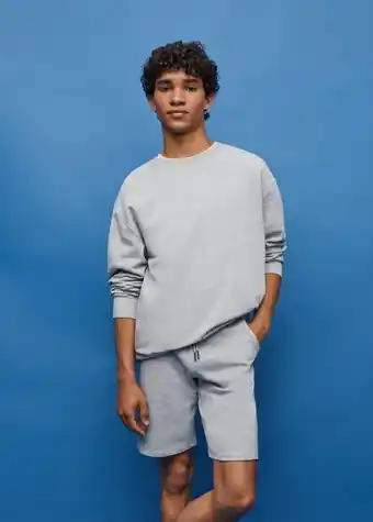 Mango Cotton shorts with elastic waist offer