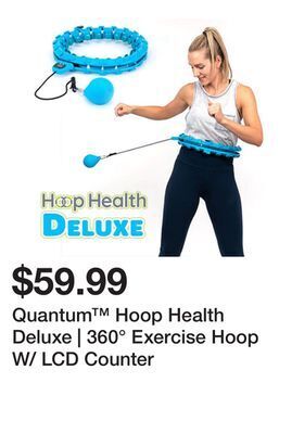 Showcase Quantum™ hoop health deluxe | 360° exercise hoop w/ lcd counter offer