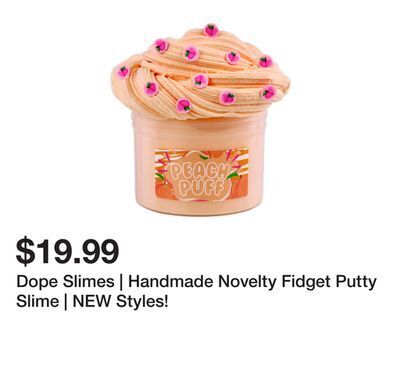 Dope Slimes, Handmade Novelty Fidget Putty Slime