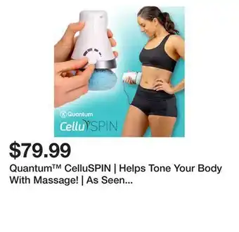 Showcase Quantum™ celluspin | helps tone your body with massage! | as seen on social offer