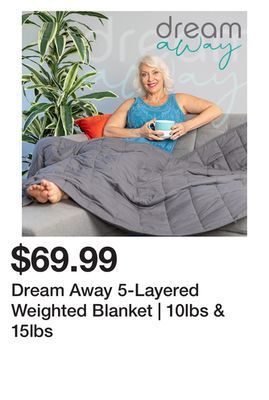 Showcase Dream away 5-layered weighted blanket | 10lbs & 15lbs offer
