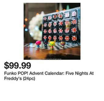 Showcase Funko pop! advent calendar: five nights at freddy's (24pc) offer