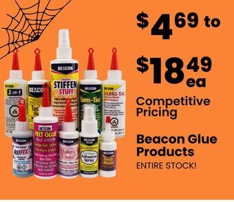 Fabricland Beacon glue products offer