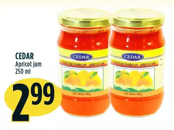 Marché Adonis Cedar apricot jam offer