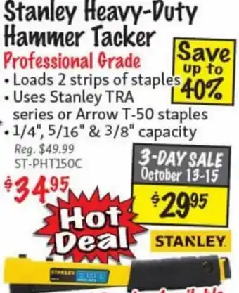 Stanley Heavy-Duty Hammer Tacker