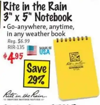 KMS Tools Rite in the Rain 3"x5" Notebook offer