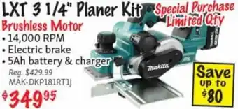 KMS Tools Makita LXT 3 1/4" Planer Kit offer
