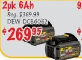 DeWalt Flexvolt 20V/60V Batteries 2pk 6Ah