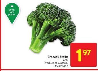 Walmart Broccoli stalks offer