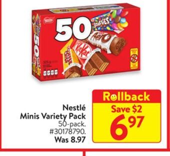 Walmart Nestlé minis variety pack offer