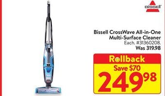 Walmart Bissell crosswave all-in-one multi-surface cleaner offer