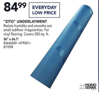 Lowe's Mono serra "zito" underlayment 36" x 66.7' offer