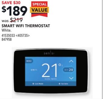 Lowe's Smart wifi thermostat offer