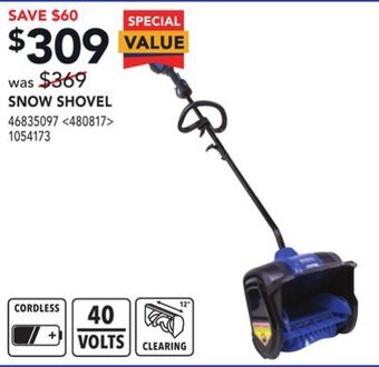 Lowe's Kobalt snow shovel offer